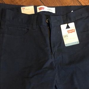 Levi’s  boys t shirt and straight navy pants
